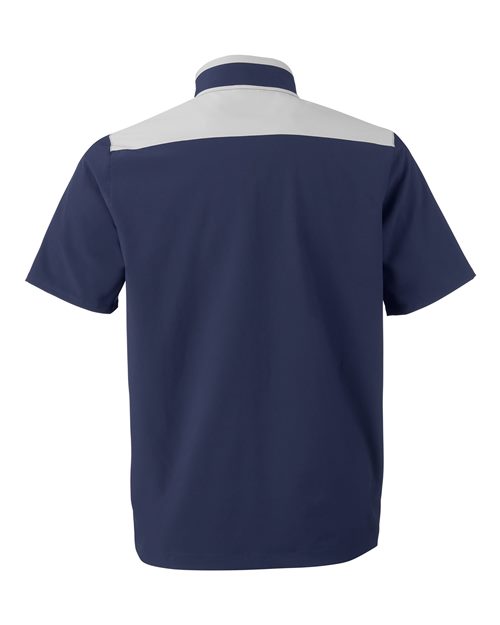 Under Armour 1389612, Men's Motivate 3.0 Short Sleeve Half-zip, Midnight Navy/ White