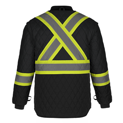 L01275 - Kenworth - 5in1 Hi-Vis Parka w/ Detachable Hood 1275 adult CX2 Hi-Vis mens safety hoodie