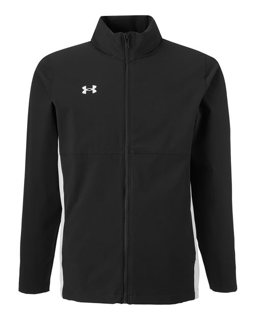 Under Armour 1390159, Men's Rival Stretch Jacket, Black/ White
