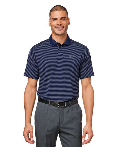 Men's 3.0 Striped Perf Polo - - 14983