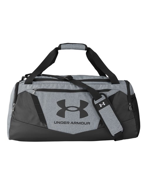Undeniable 5.0 SM Duffel Bag - - 15022 Pitch Grey Medium Heather Black One Size 126E2 1369222 AB Retail Exclusive Brands Accessories Bags CA New ab Duffels New AB Pockets Polyester Polyester - 100% S&S Exclusive Brands Triple Threat Essentials Under Armour Visible Logos Water Resistant