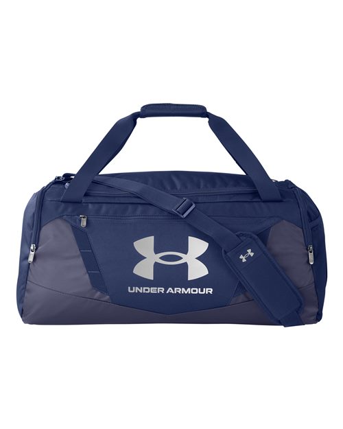Under Armour 1369223, Undeniable 5.0 Md Duffel Bag, Midnight Navy/ Metallic Silver