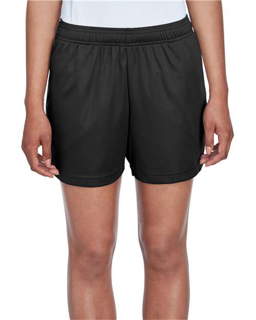 Women's Zone Performance Shorts - - 15143 Black 678D9 AB Exclusive Brands Back to School 2025 CA Bottoms CA New ab Explore Fitness & Wellness Explore Fitness & Wellness Gym & Training Explore Fitness & Wellness Physical Fitness New AB Pockets Polyester - 100% S&S Exclusive Brands Shorts Team 365 TT11SHW Womens
