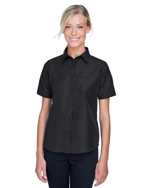 Women's Key West Short Sleeve Performance Staff Shirt - - 15139 Black 259B9 3-3.9 oz AB Exclusive Brands CA New ab Dress Shirts Explore Restaurant & Hospitality Explore Restaurant & Hospitality Back of House Explore Restaurant & Hospitality Staff Uniforms Fishing Shirts Harriton M580W New AB Pockets Polyester - 100% Ripstop S&S Exclusive Brands Short Sleeves Tops Womens Wovens Wovens & Dress Shirts