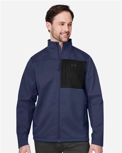 Men's ColdGear® Infrared Shield 2.0 Jacket - - 15338 Midnight Navy Midnight Navy 1371586 138E2 9-9.9 oz AB Retail Exclusive Brands Adjustable Apparel CA New ab Drawstring Full-Zips Jackets Mens & Unisex New AB Outerwear Pockets Polyester Polyester - 100% S&S Exclusive Brands Under Armour Water Resistant Windbreakers Zips