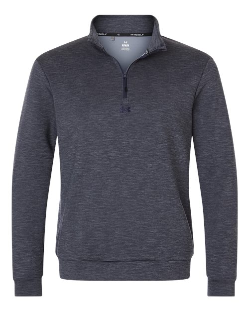 Under Armour 1387124, Men's Drive Midlayer Quarter-zip Pullover, Midnight Navy/ Midnight Navy