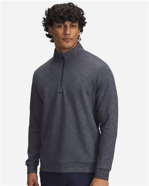 Under Armour 1387124, Men's Drive Midlayer Quarter-zip Pullover, Midnight Navy/ Midnight Navy