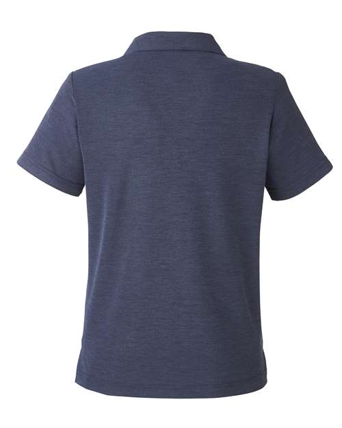 CORE365 CE112W, Women's Fusion Chromasoft Pique Polo, Classic Navy Heather