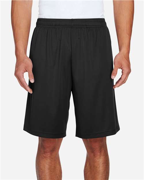 Team 365 TT11SH, Men's Zone Performance Shorts, Black