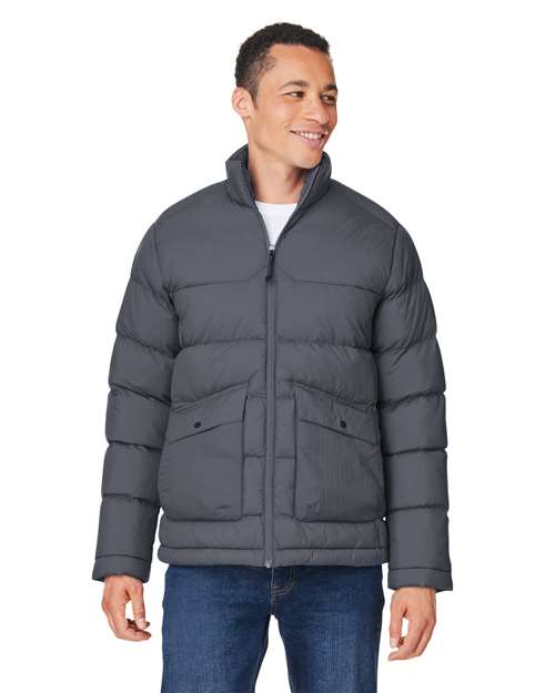 Men's Inspire Puffer Jacket - - 15632 Carbon 312A7 AB Exclusive Brands CA New ab CE720 CORE365 Explore Corporate Explore Corporate Gifting & Incentives Explore Corporate Gifting - Splurge Full-Zips Jackets Long Sleeves Mens & Unisex New AB Nylon Outerwear Pockets Puffers S&S Exclusive Brands Water Resistant Zips