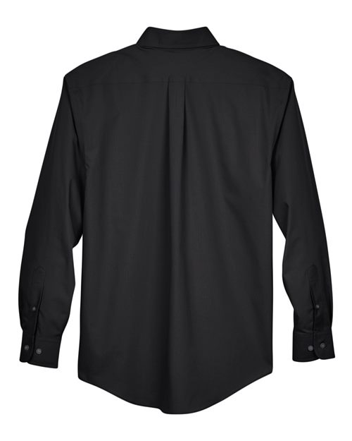 Devon & Jones D620, Men's Crown Collection Broadcloth Woven Dress Shirt, Black