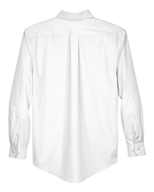 Devon & Jones D620, Men's Crown Collection Broadcloth Woven Dress Shirt, White