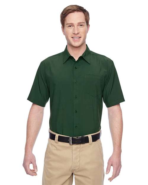 Men's Paradise Short Sleeve Performance Shirt - - 14701 Palm Green 272B9 AB Exclusive Brands CA New ab Dress Shirts Harriton M610S Mens & Unisex New AB Pockets Polyester - 100% S&S Deep Deals S&S Exclusive Brands Short Sleeves Tops Wovens Wovens & Dress Shirts