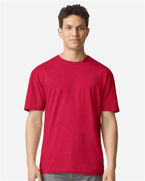 Gildan 3000, Unisex Light Cotton T-shirt, Cherry Red