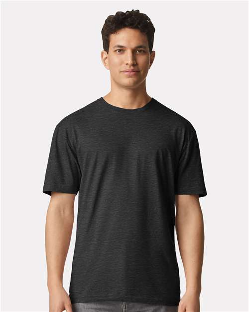Gildan 3000, Unisex Light Cotton T-shirt, Heather Dark Grey