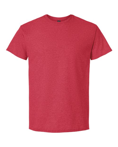 Gildan 3000, Unisex Light Cotton T-shirt, Heather Red