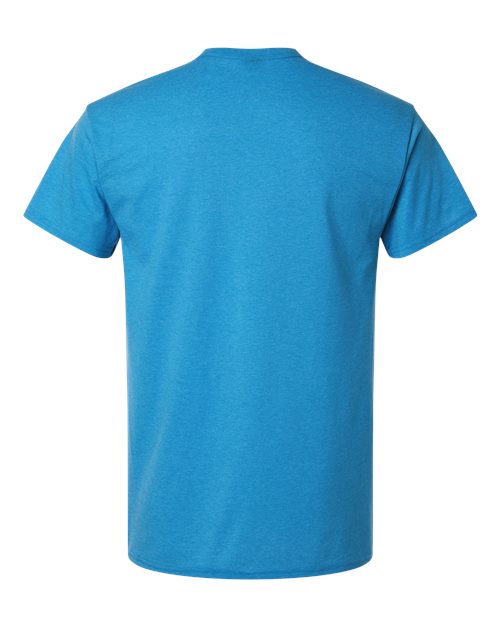 Gildan 3000, Unisex Light Cotton T-shirt, Heather Sapphire