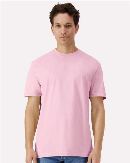 Gildan 3000, Unisex Light Cotton T-shirt, Light Pink