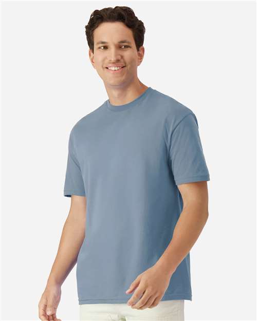 Gildan 3000, Unisex Light Cotton T-shirt, Stone Blue