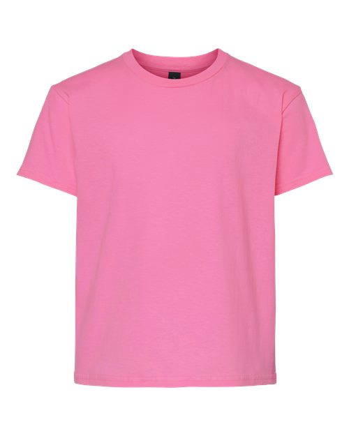 Gildan 3000B, Youth Light Cotton T-shirt, Azalea