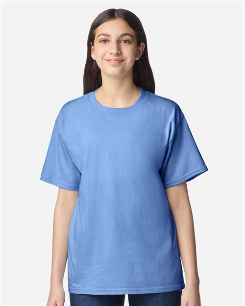Gildan 3000B, Youth Light Cotton T-shirt, Carolina Blue