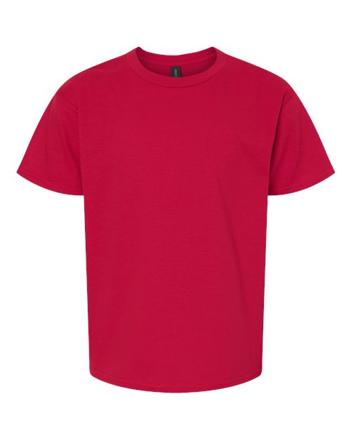 Gildan 3000B, Youth Light Cotton T-shirt, Cherry Red