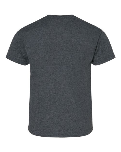 Gildan 3000B, Youth Light Cotton T-shirt, Dark Heather