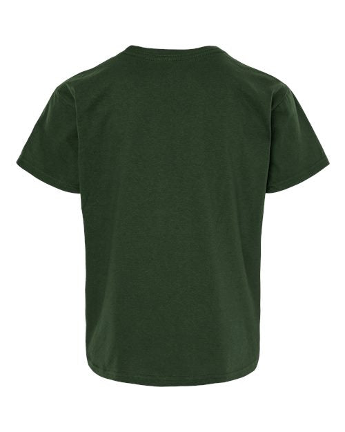 Gildan 3000B, Youth Light Cotton T-shirt, Forest Green