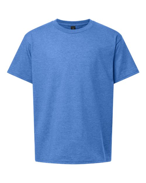 Gildan 3000B, Youth Light Cotton T-shirt, Heather Royal