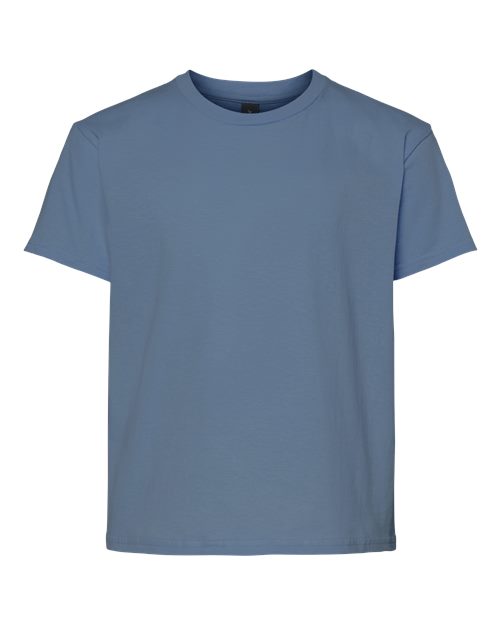 Gildan 3000B, Youth Light Cotton T-shirt, Indigo Blue