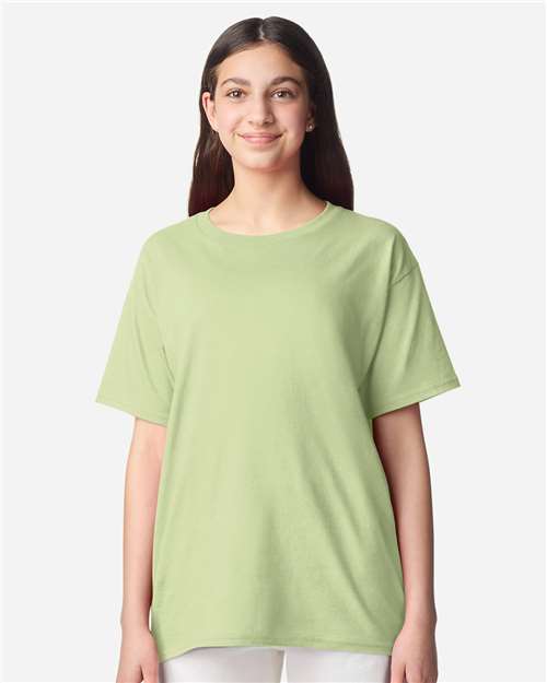 Gildan 3000B, Youth Light Cotton T-shirt, Pistachio