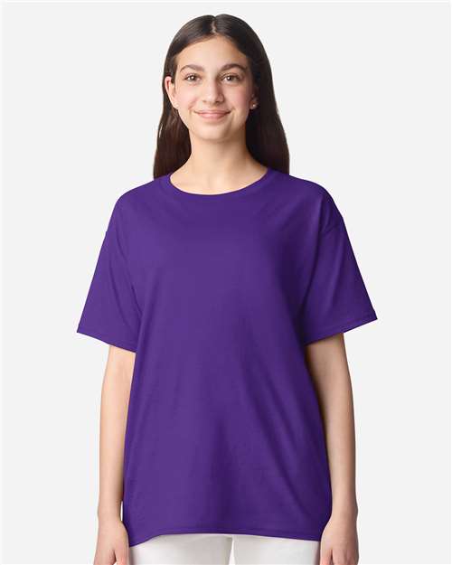 Gildan 3000B, Youth Light Cotton T-shirt, Purple