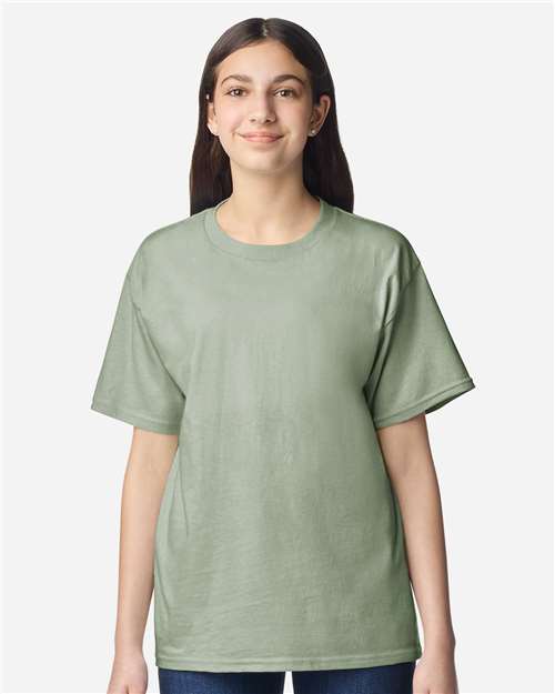 Gildan 3000B, Youth Light Cotton T-shirt, Sage