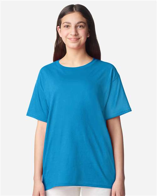Gildan 3000B, Youth Light Cotton T-shirt, Sapphire