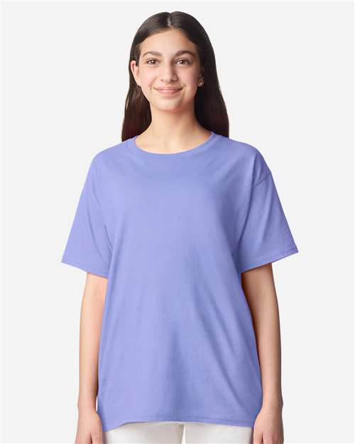 Gildan 3000B, Youth Light Cotton T-shirt, Violet