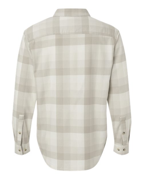 Columbia 161795, Men's Cornell Woods Flannel Shirt, Dark Stone Multi Buffalo Check