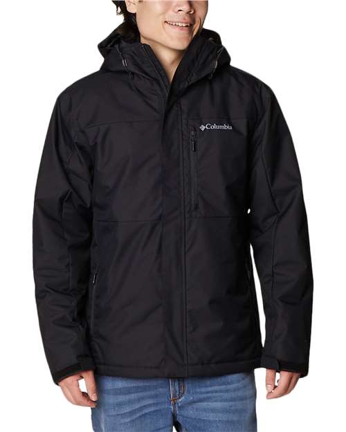 Men's Tipton Peak™ III Insulated Hooded Jacket - - 15792 Black 208959 21524 Columbia Drawstring Hooded Jackets Mens & Unisex Outerwear Pockets Polyester Polyester - 100% S&S Exclusive Brands Thermals Visible Logos