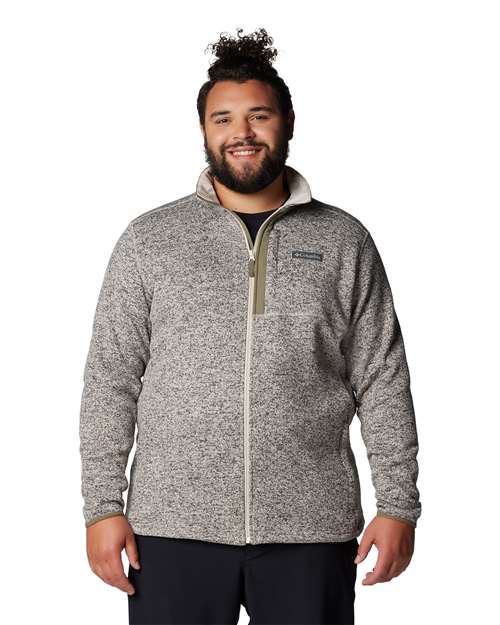 Columbia 209773, Men's Sweater Weather Full-zip Jacket, Dark Stone Heather