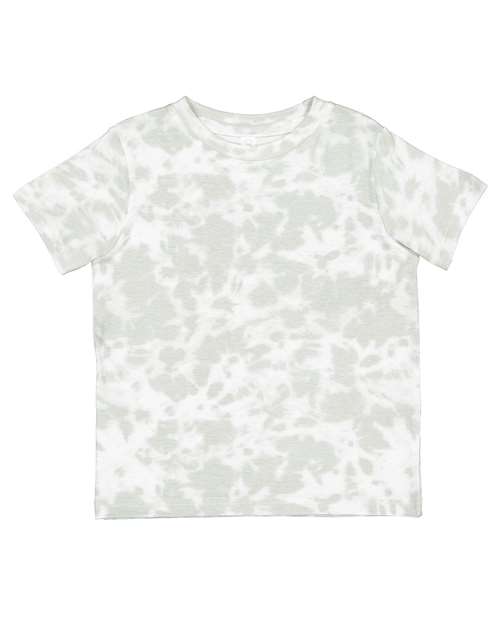 Rabbit Skins 3321EX, Toddler Fine Jersey Tee - Extended Colors, Haze Tie Dye