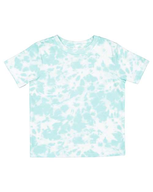 Toddler Fine Jersey Tee - Extended Colors - - 15850 Island Tie Dye 10038 3321EX Cotton - 100% Infants / Toddlers Rabbit Skins Short Sleeves T-Shirts T-Shirts - Premium Tear Away Tie Dyed Tops