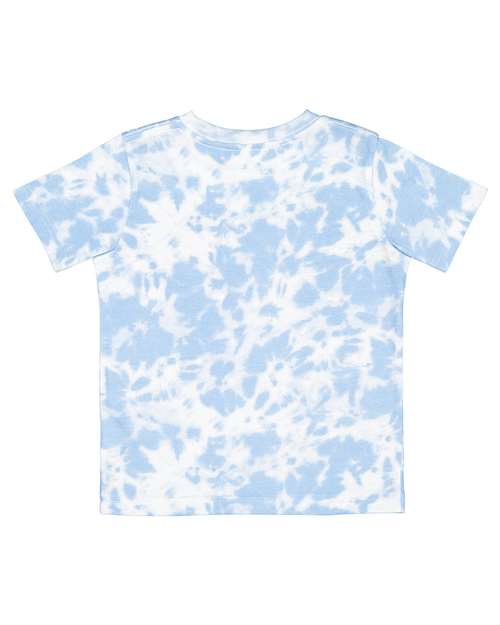 Rabbit Skins 3321EX, Toddler Fine Jersey Tee - Extended Colors, Sky Tie Dye
