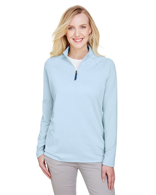 Women's CrownLux Performance® Clubhouse Micro-Stripe Quarter-Zip Pullover - - 13187 2025 Fleece Guide 2025 Fleece Guide Retail 2025 Fleece Guide Retail - Quarter-Zips 663B2 8-8.9 oz AB Exclusive Brands CA New ab Devon & Jones DG480W Long Sleeves Moisture-Management New AB Performance Polos & Knits Polyester Pullovers Quarter-Zips Raglans S&S Exclusive Brands Spandex Sun/UV Protection Tops Womens Zips