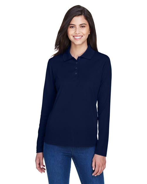 Women's Pinnacle Performance Long Sleeve Piqué Polo - - 13233 215A7 4-4.9 oz 78192 AB Exclusive Brands Antimicrobial CA New ab CORE365 Explore Industrial & Workwear Explore Industrial & Workwear - Office Long Sleeves Moisture-Management New AB Performance Polos Polos & Knits Polyester - 100% S&S Exclusive Brands Side Seams Spiritwear Sport Shirts Sun/UV Protection Tops Womens