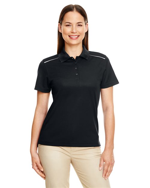 Women's Radiant Performance Piqué Polo with Reflective Piping - - 13244 207A7 4-4.9 oz 78181R AB Exclusive Brands Activewear Antimicrobial CA New ab CORE365 Moisture-Management New AB Performance Pique Polos Polos & Knits Polyester - 100% S&S Exclusive Brands Safety Short Sleeves Side Seams Spiritwear Sport Shirts Sun/UV Protection Tops Womens
