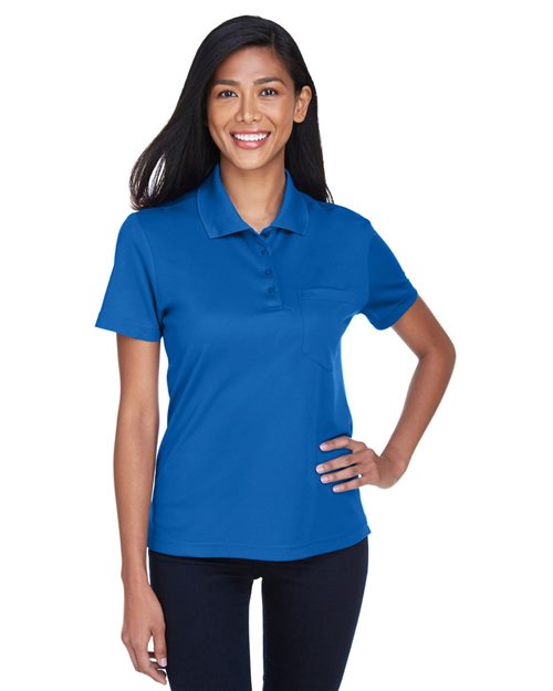 Women's Origin Performance Piqué Polo with Pocket - - 13248 206A7 4-4.9 oz 78181P AB Exclusive Brands Activewear Antimicrobial CA New ab CORE365 Moisture-Management New AB Performance Pique Pockets Polos Polos & Knits Polyester - 100% S&S Exclusive Brands Safety Short Sleeves Side Seams Spiritwear Sport Shirts Sun/UV Protection Tops Womens