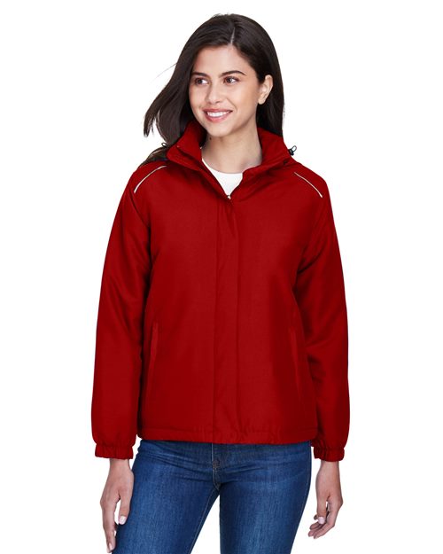 Women's Brisk Insulated Jacket - - 13252 212A7 78189 AB Exclusive Brands CA New ab CORE365 Full-Zips Hooded Jackets Long Sleeves Media Pocket New AB Outerwear Performance Pockets Polyester - 100% S&S Deep Deals S&S Exclusive Brands Womens Zips