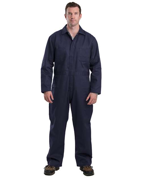 Twill Unlined Coverall - Navy_40 - - 15944 Navy_40 243A4 7-7.9 oz AB Retail Exclusive Brands Berne Apparel Bottoms C252 CA New ab Cotton Coveralls Mens & Unisex New AB Outerwear Pants Personal Protection Polyester Safety Workwear