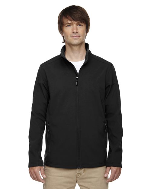 Men's Tall Cruise Two-Layer Fleece Bonded Soft Shell Jacket - - 13293 229A7 7-7.9 oz 88184T AB Exclusive Brands CA New ab CORE365 Fleece Full-Zips Jackets Long Sleeves Media Pocket Mens & Unisex New AB Outerwear Performance Pockets Polyester S&S Exclusive Brands Soft Shells Spandex Talls Water Resistant Zips