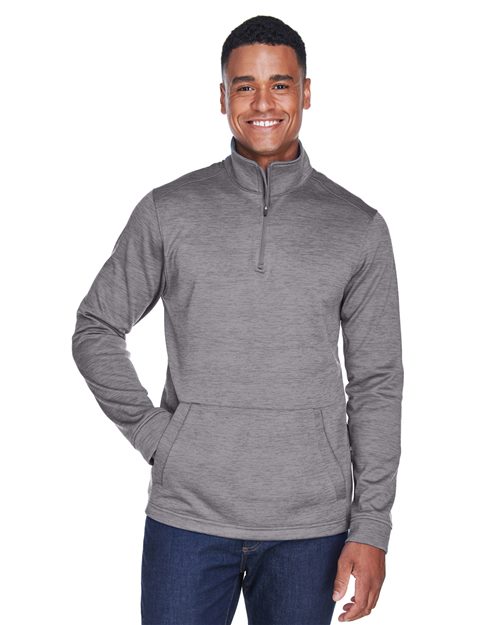 Men's Newbury Mélange Fleece Quarter-Zip Pullover - - 13300 6-6.9 oz 714B2 AB Exclusive Brands CA New ab Devon & Jones DG798 Fleece Long Sleeves Mens & Unisex New AB Pockets Polos & Knits Polyester - 100% Pullovers Quarter-Zips S&S Deep Deals S&S Exclusive Brands Tops Zips