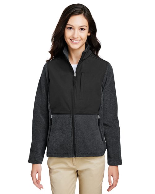 Women's Journey Summit Hybrid Full-Zip - - 13367 325A7 AB Exclusive Brands Activewear CA New ab CE890W CORE365 Fleece Full-Zips Jackets Long Sleeves New AB Outerwear Pockets Polyester - 100% S&S Exclusive Brands Tear Away Womens Zips